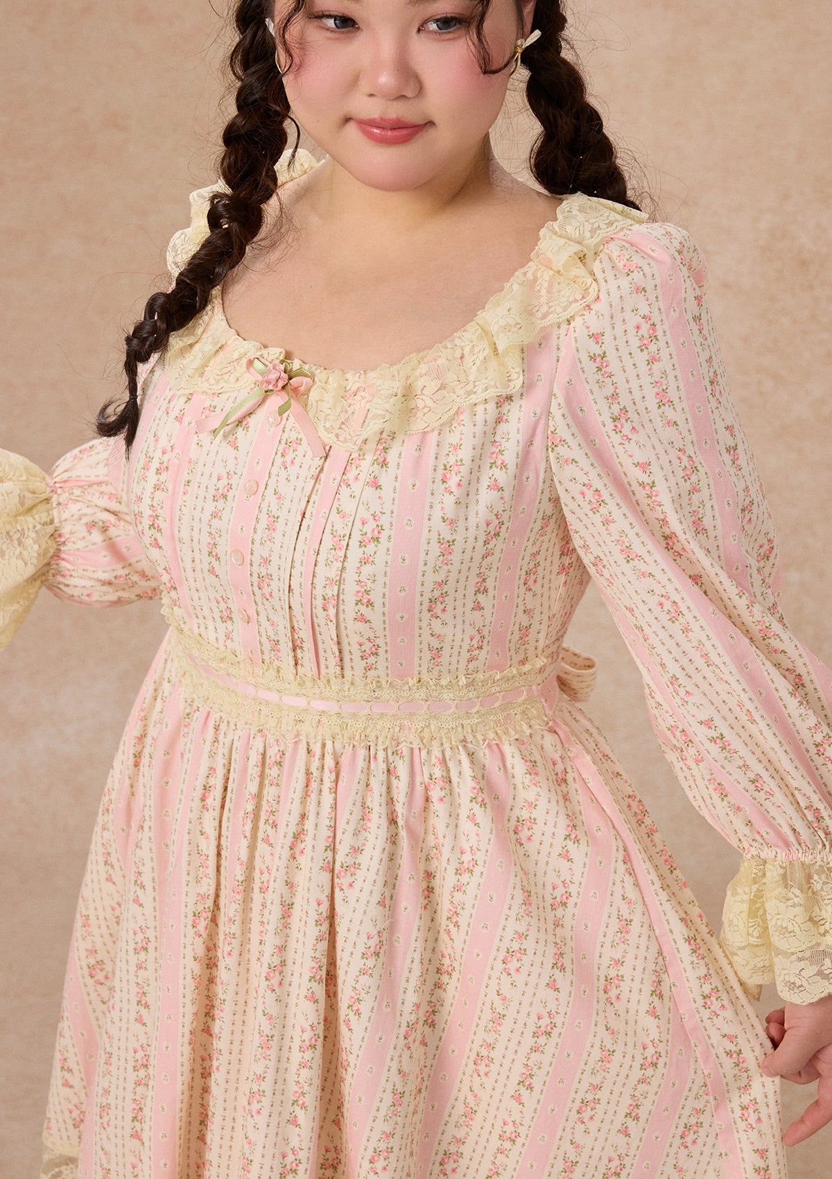 Curve&Plus Honey Flower Notes Dress