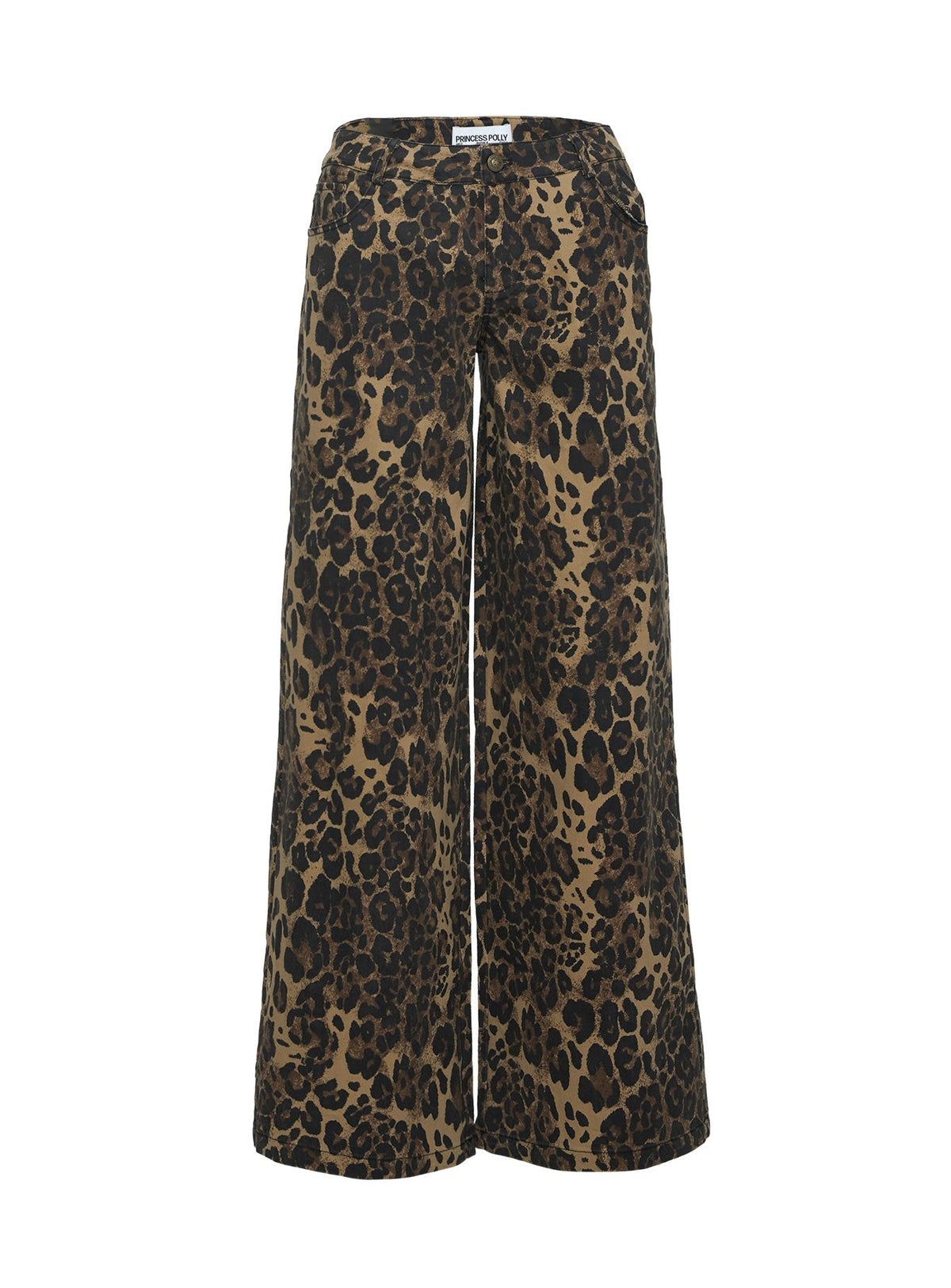 Pantar Low Rise Pants Leopard Petite