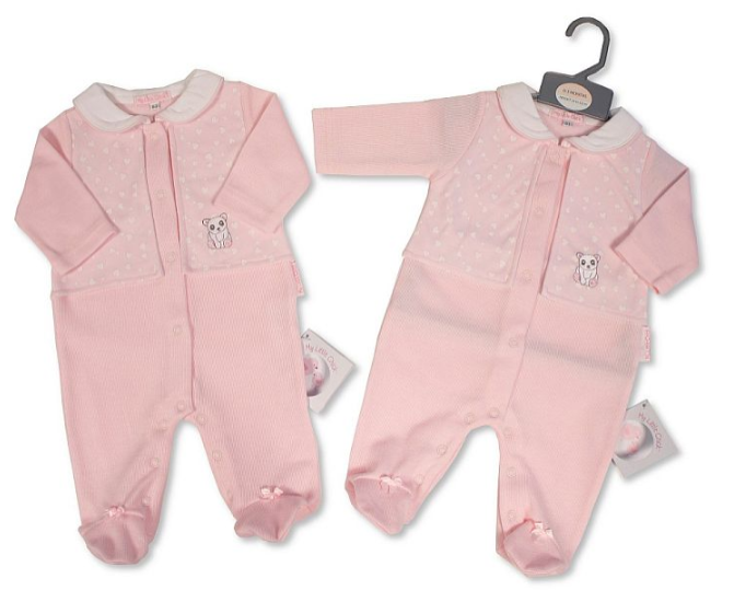 Baby Girls Faux 2 pcs Set - Panda (PK6) (NB-6) BIS-2020-2566