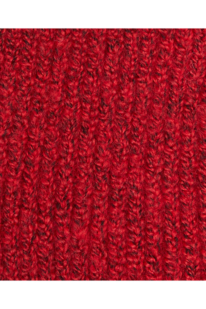 Barbour Pendle Knit Mitts Crimson Red LGL0163 crimson red knit texture Shop Barbour at Dotique