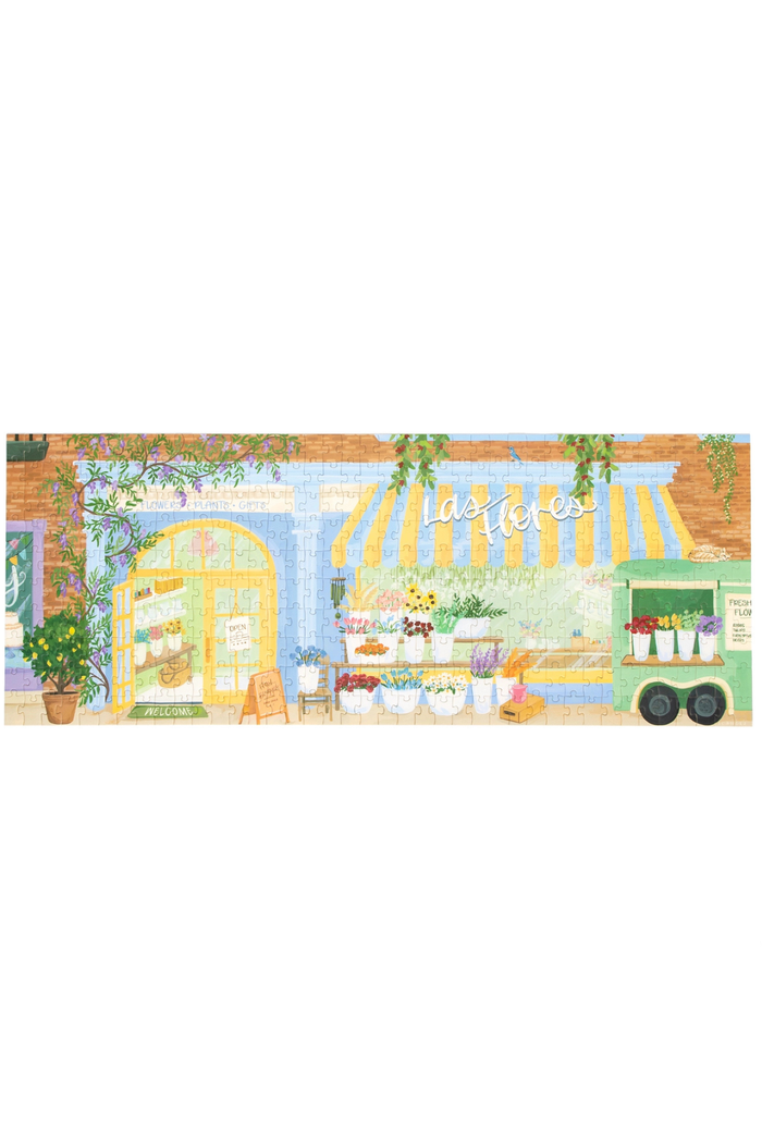 Flower Shop Panoramic Puzzle