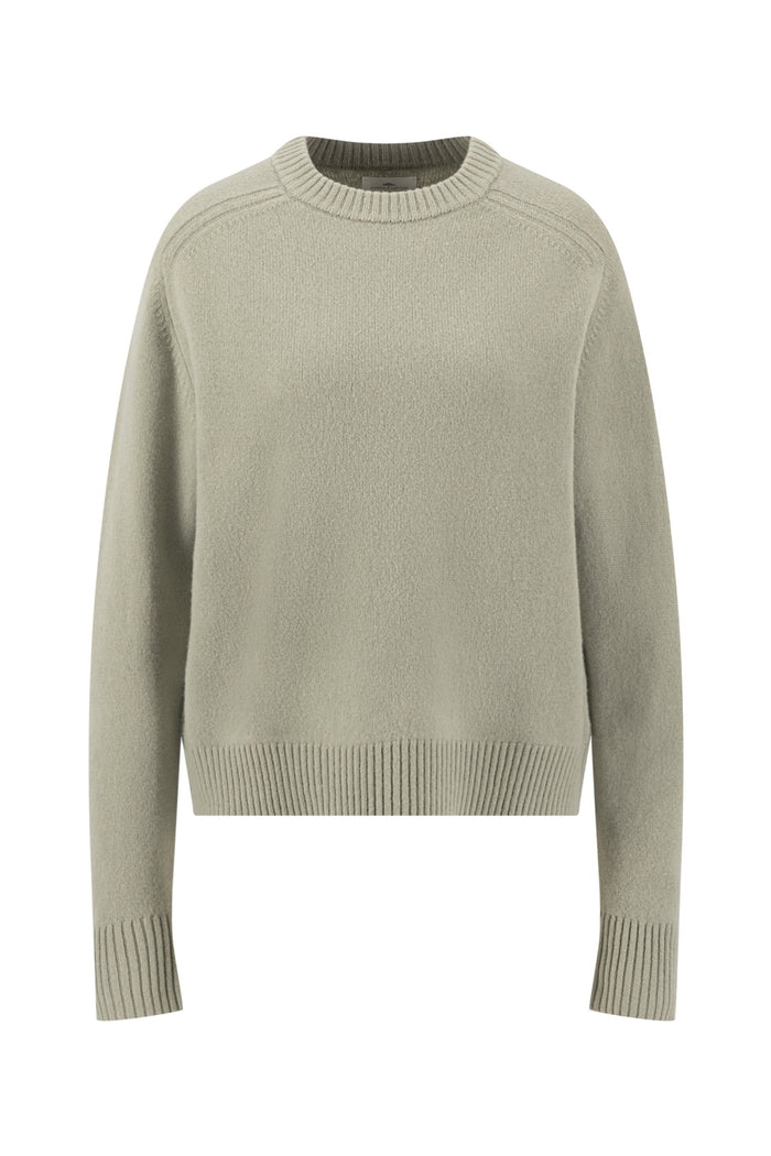 Fynch Hatton 2609 7442 Merino Wool Crew Neck Jumper Dusty Green by Fynch Hatton Shop Fynch Hatton at Dotique