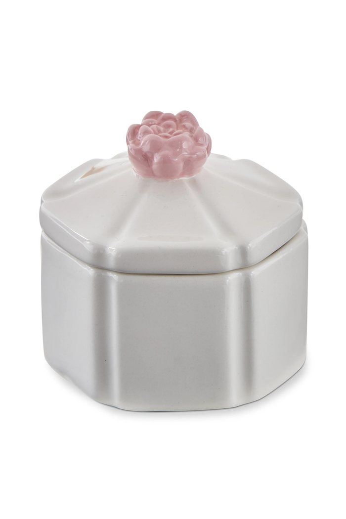 Hex Flower Lidded Trinket Box