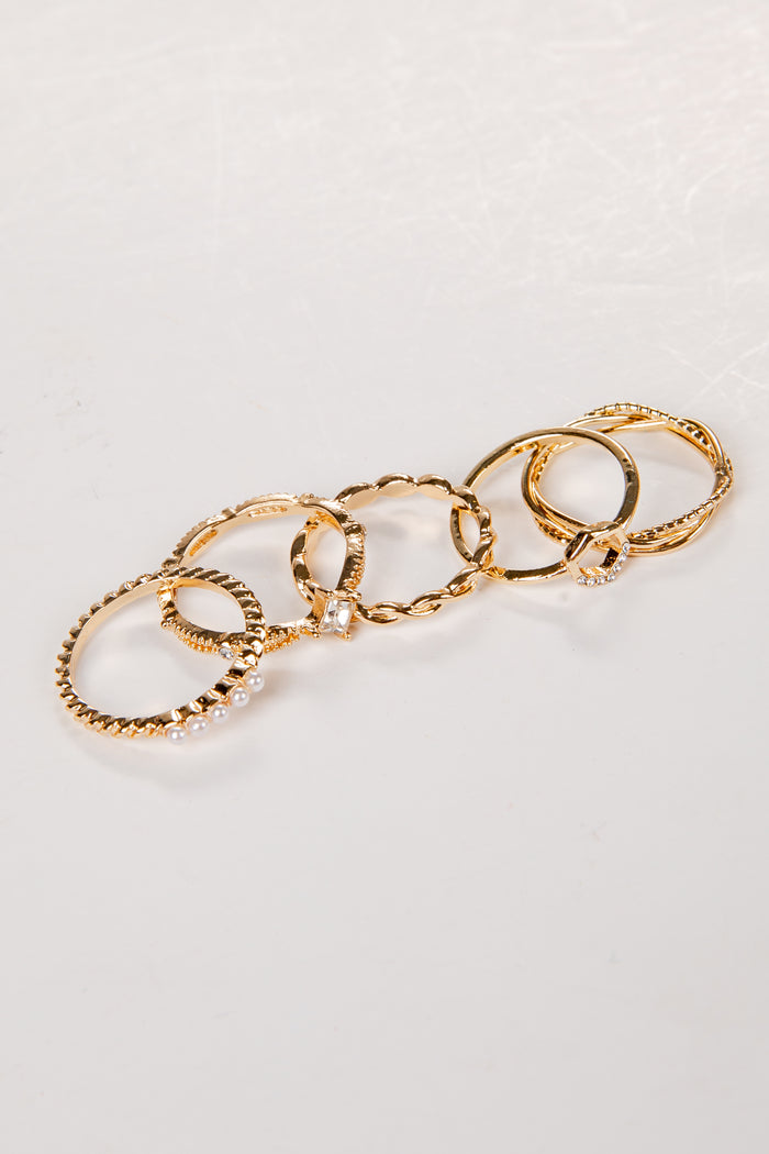 gold rings set of 5
