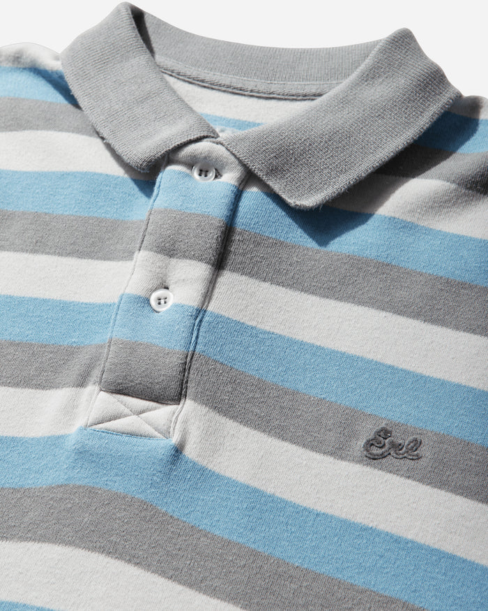 ERL Unisex Striped Long Sleeve Polo Knit Stripe T-Shirts Polo ERL12T011 1