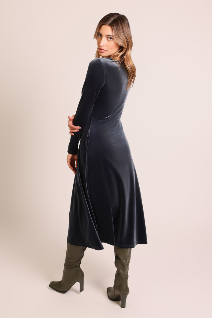 Mercy Knit Velvet Dress
