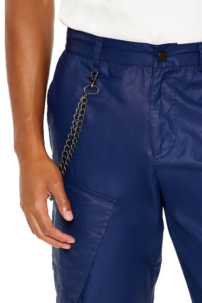 Mid-Rise Wallet Chain Pants