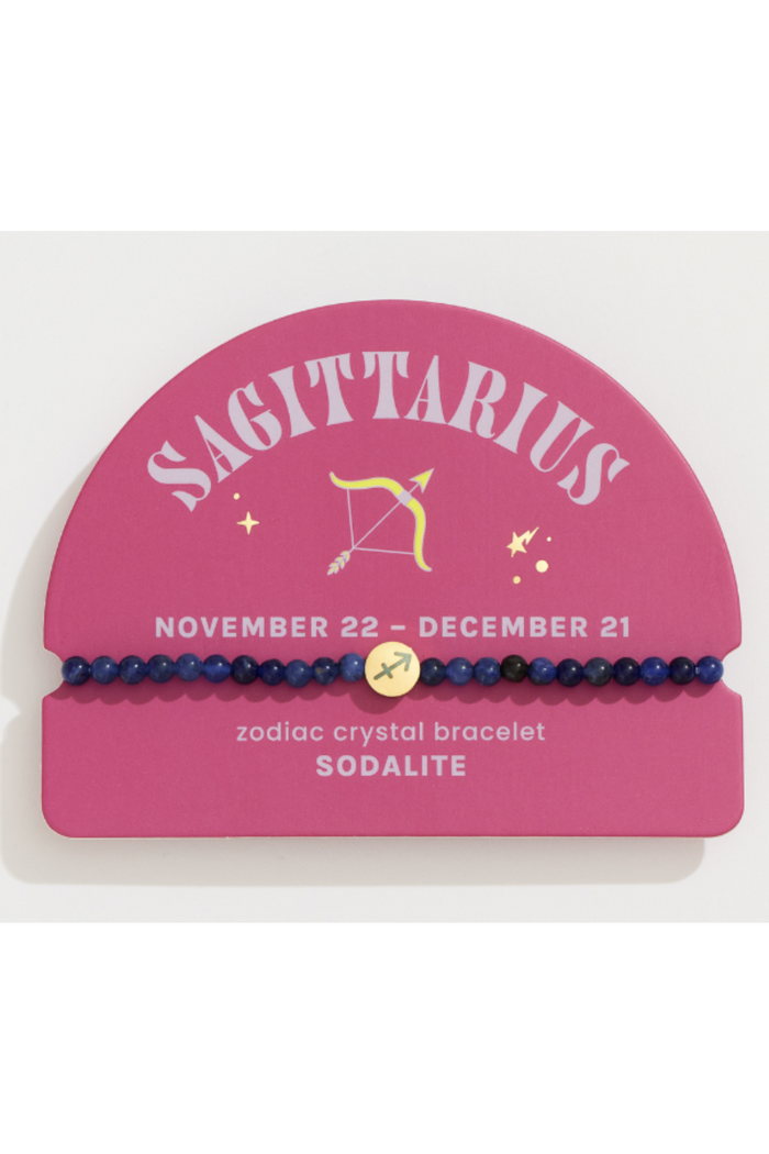 Mini Zodiac Crystal Bracelet: Sagittarius