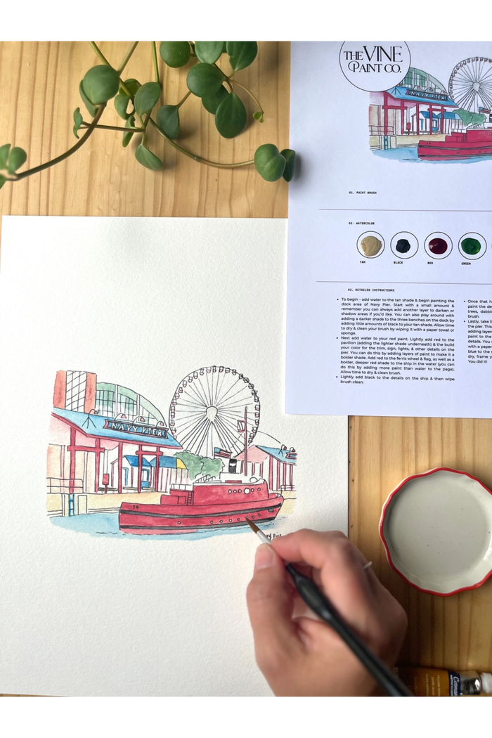 Navy Pier DIY Watercolor Kit