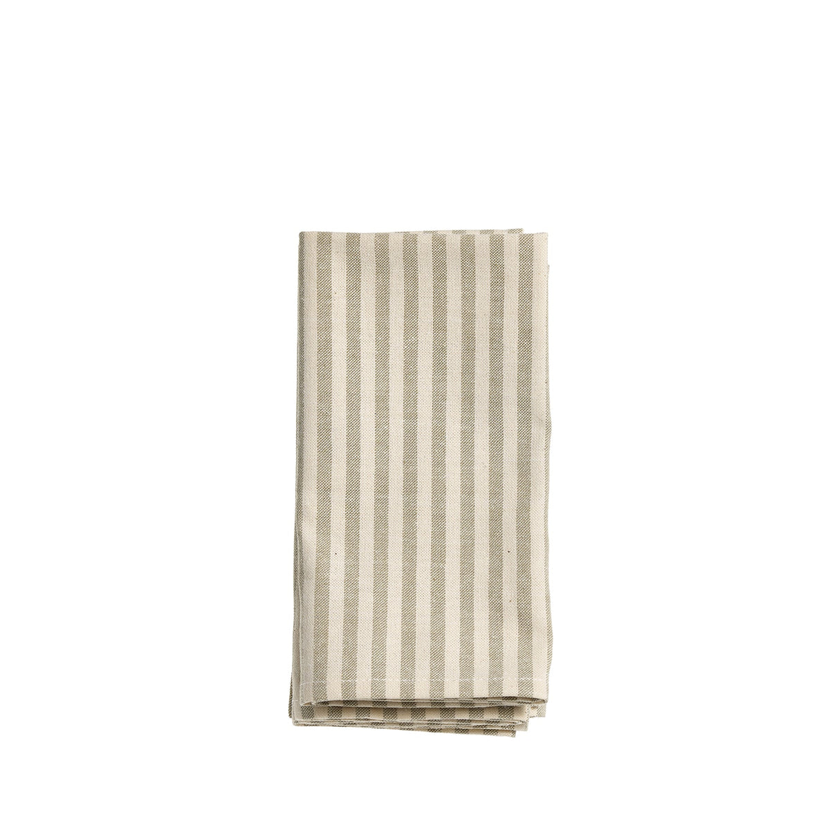 Organic Cotton Ticking Stripe Napkins (Set of 4)