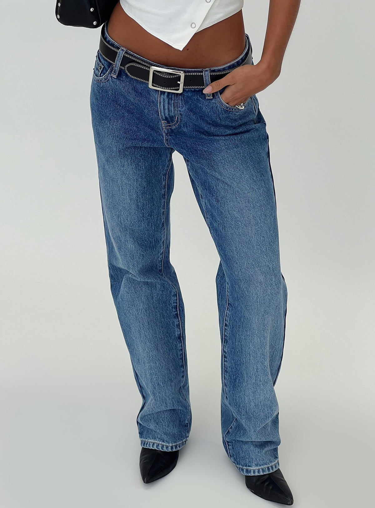 Better Half Low Rise Straight Leg Jeans Horizon Blue