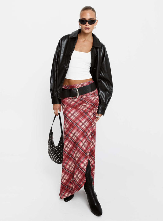 Cooperi Maxi Skirt Red Multi