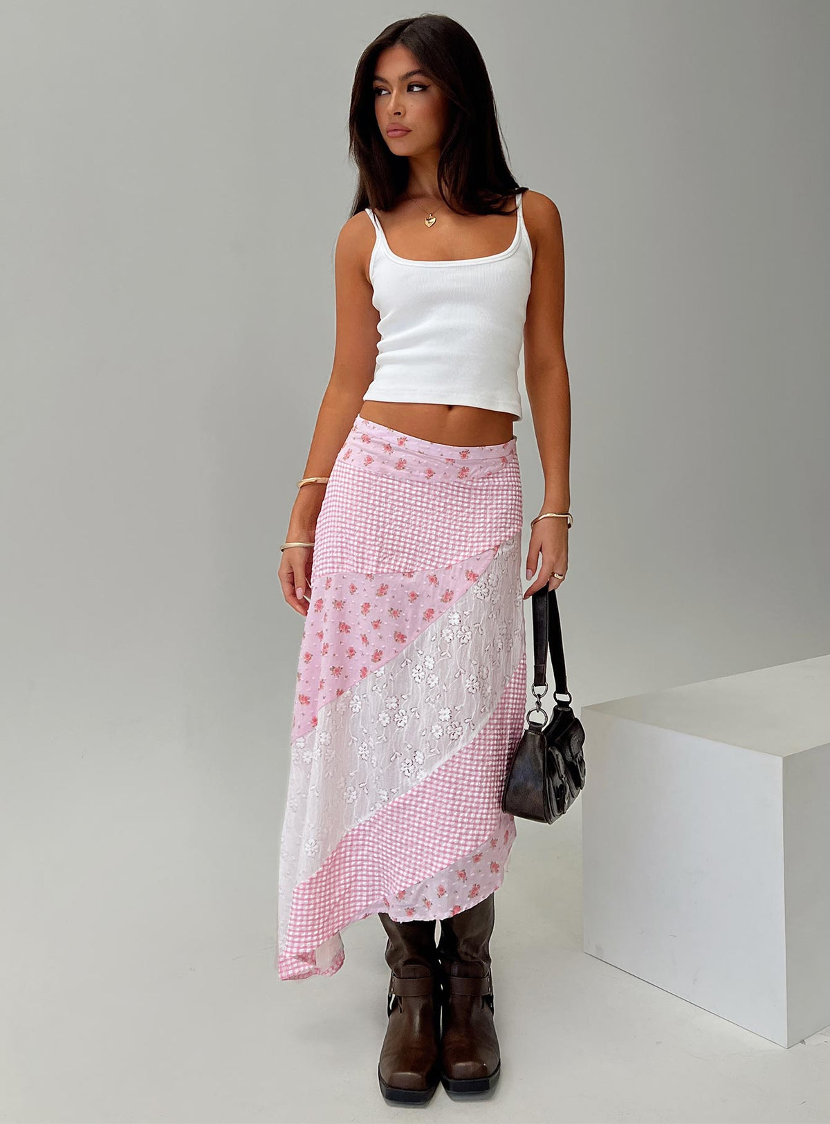 Rennar Maxi Skirt Multi Petite