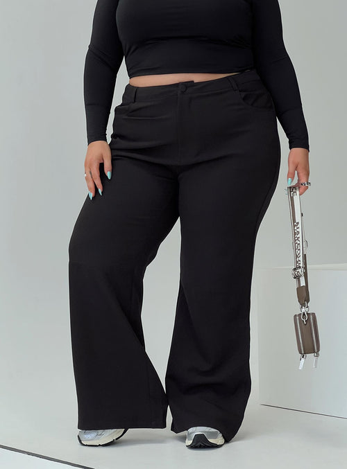 Lulu Pants Black Curve