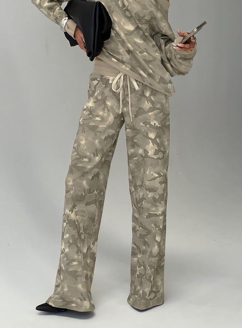Dodie Wide Leg Pants Camo