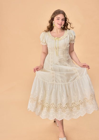 Curve & Plus Green Grapes Dress