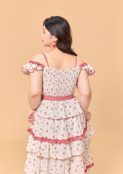 Curve & Plus Red Hood Maiden Dress