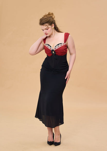 Curve & Plus Shaking the Wine Glass Corset Dress