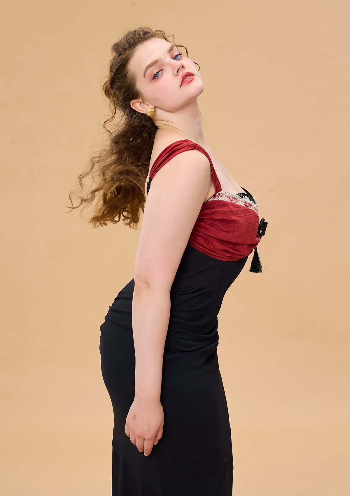 Curve & Plus Shaking the Wine Glass Corset Dress