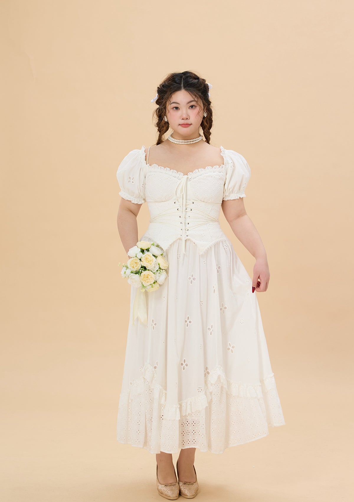 Curve & Plus "I Flipped" Corset Dress