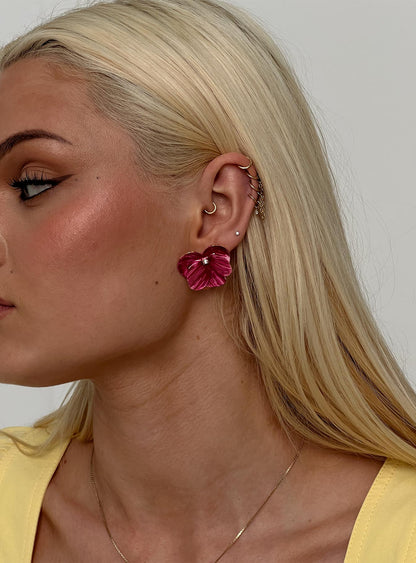 Emaline Earrings Pink