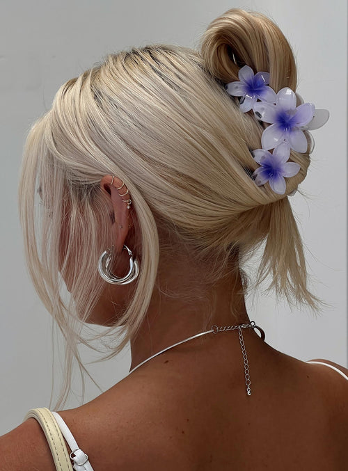 Chianti Frangipani Claw Clip Purple