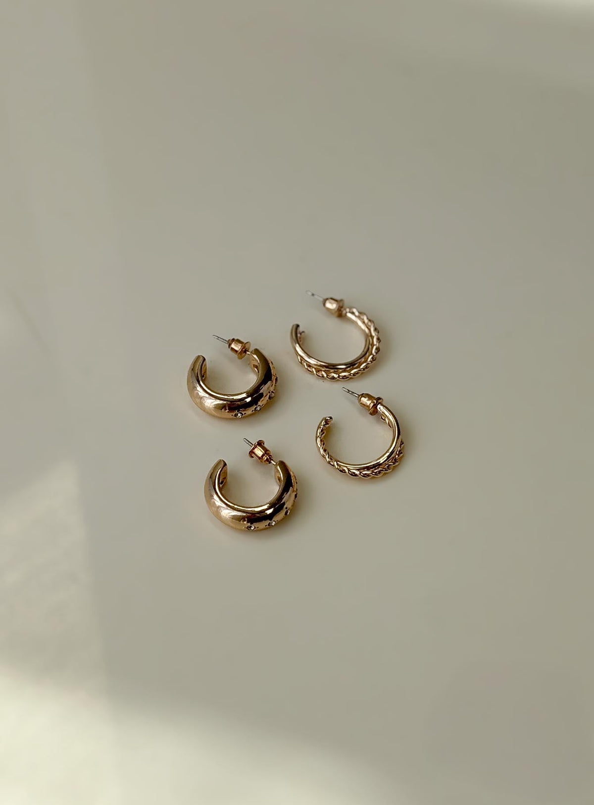 Eventually Earring Set Gold