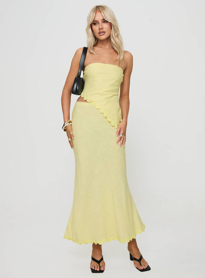 Silvershore Maxi Skirt Yellow