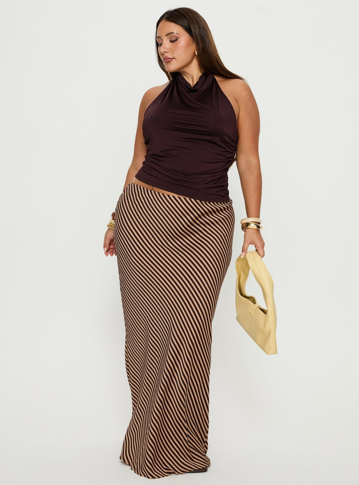 Eliena Maxi Skirt Multi Curve