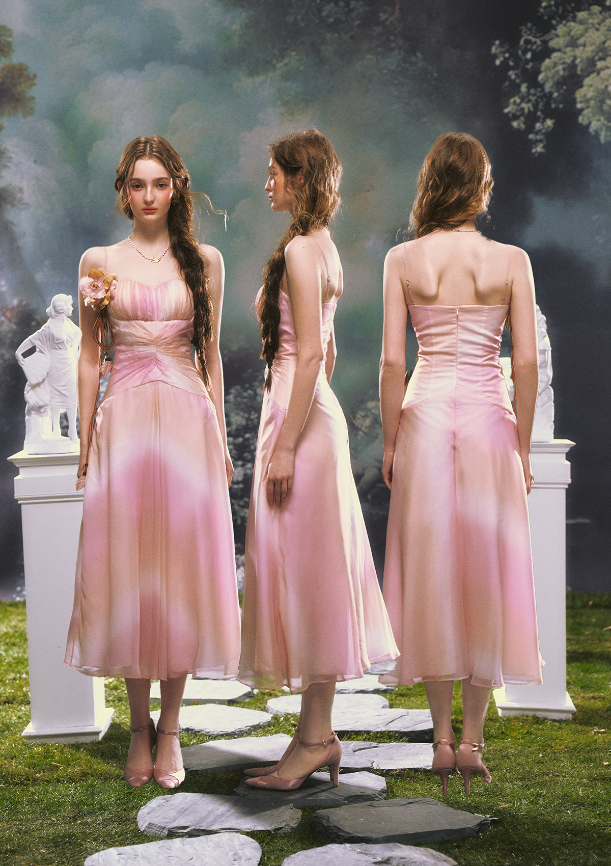 Pink Clouds of Sakura Dress