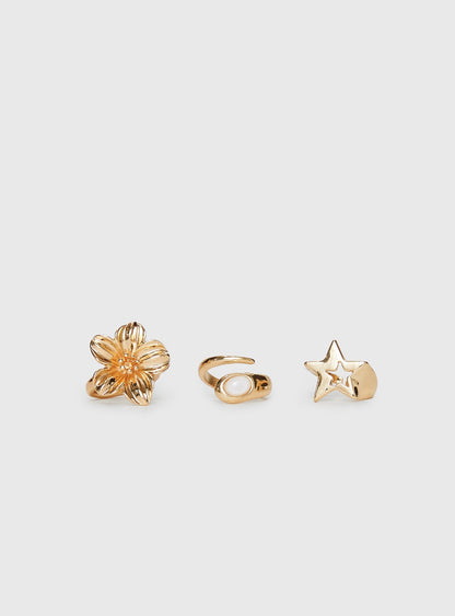 Basilia Ring Pack Gold