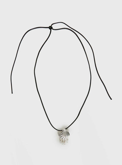 Sun Still Shines Shell Necklace Silver