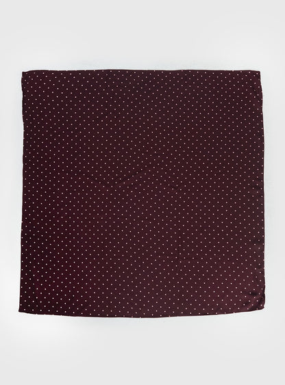 Wanna Be Mine Scarf Brown Polka