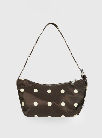 Winta Shoulder Bag Brown Polka