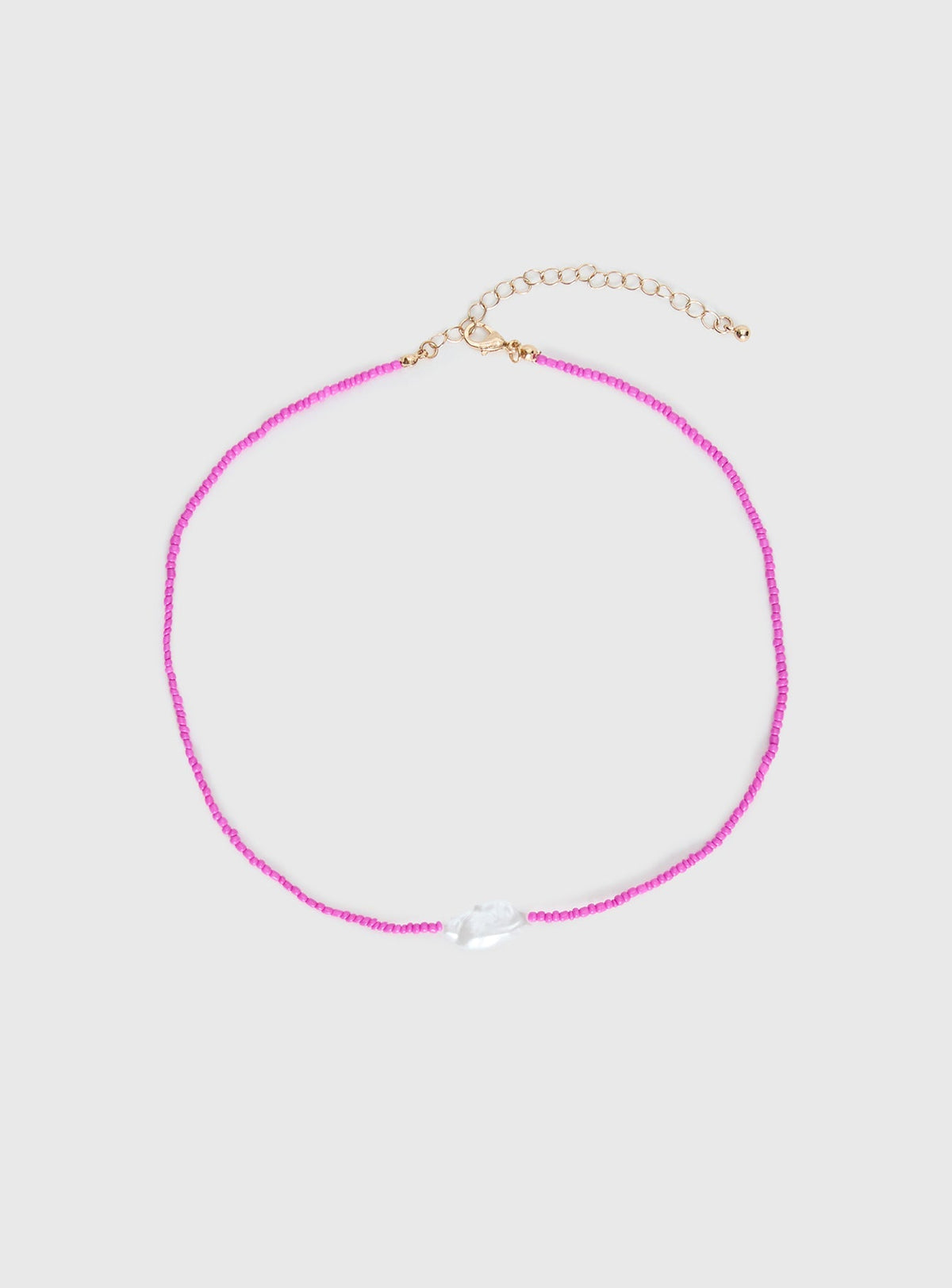 Aruba Pearl Pendant Necklace Pink