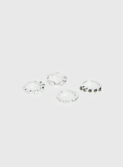 Cosmic Crush Ring Pack Silver