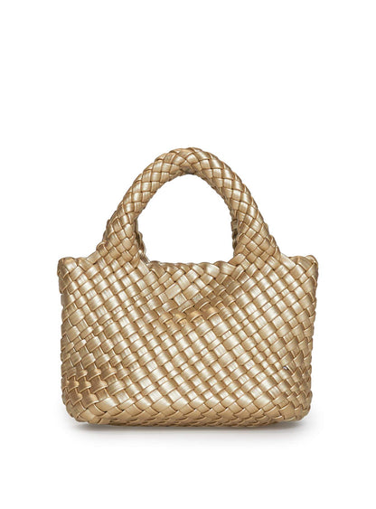 Ready To Party Woven Bag Gold