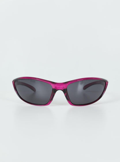 Rave On Sunglasses Burgundy