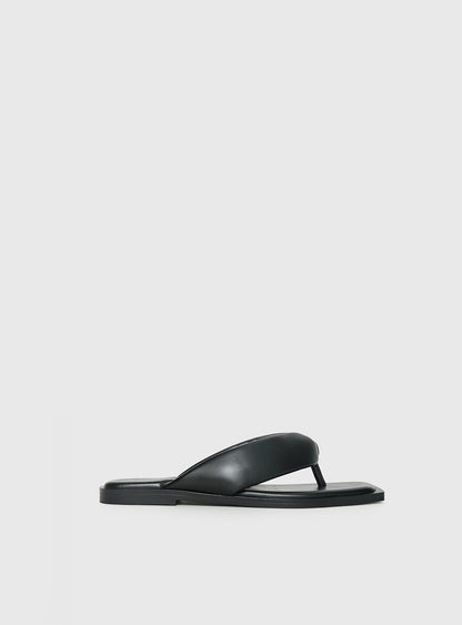 Rylin Puff Thong Sandals Black