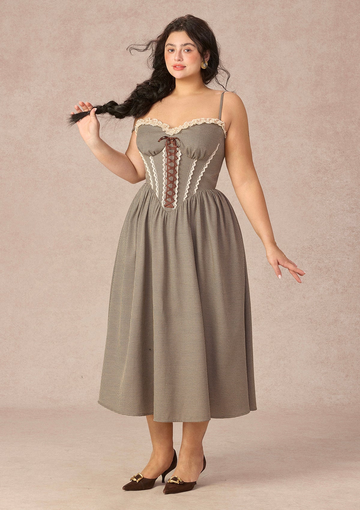 Curve&Plus Bear Date Dress（Long)