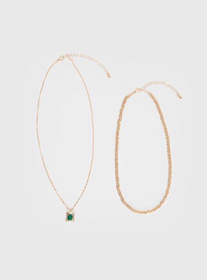 Moldova Necklace Pack Gold