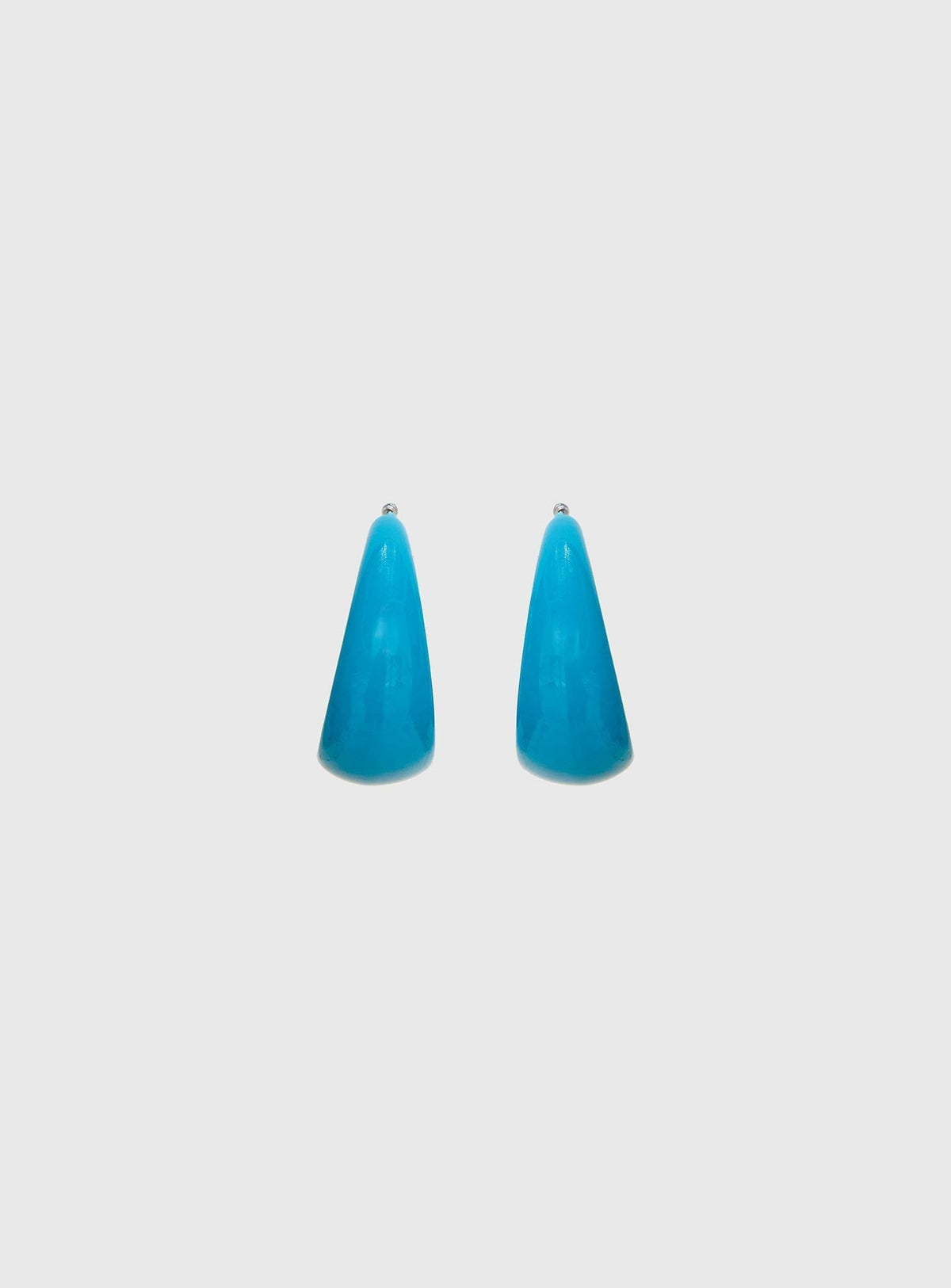 Vannessa Chunky Hoop Earrings Blue