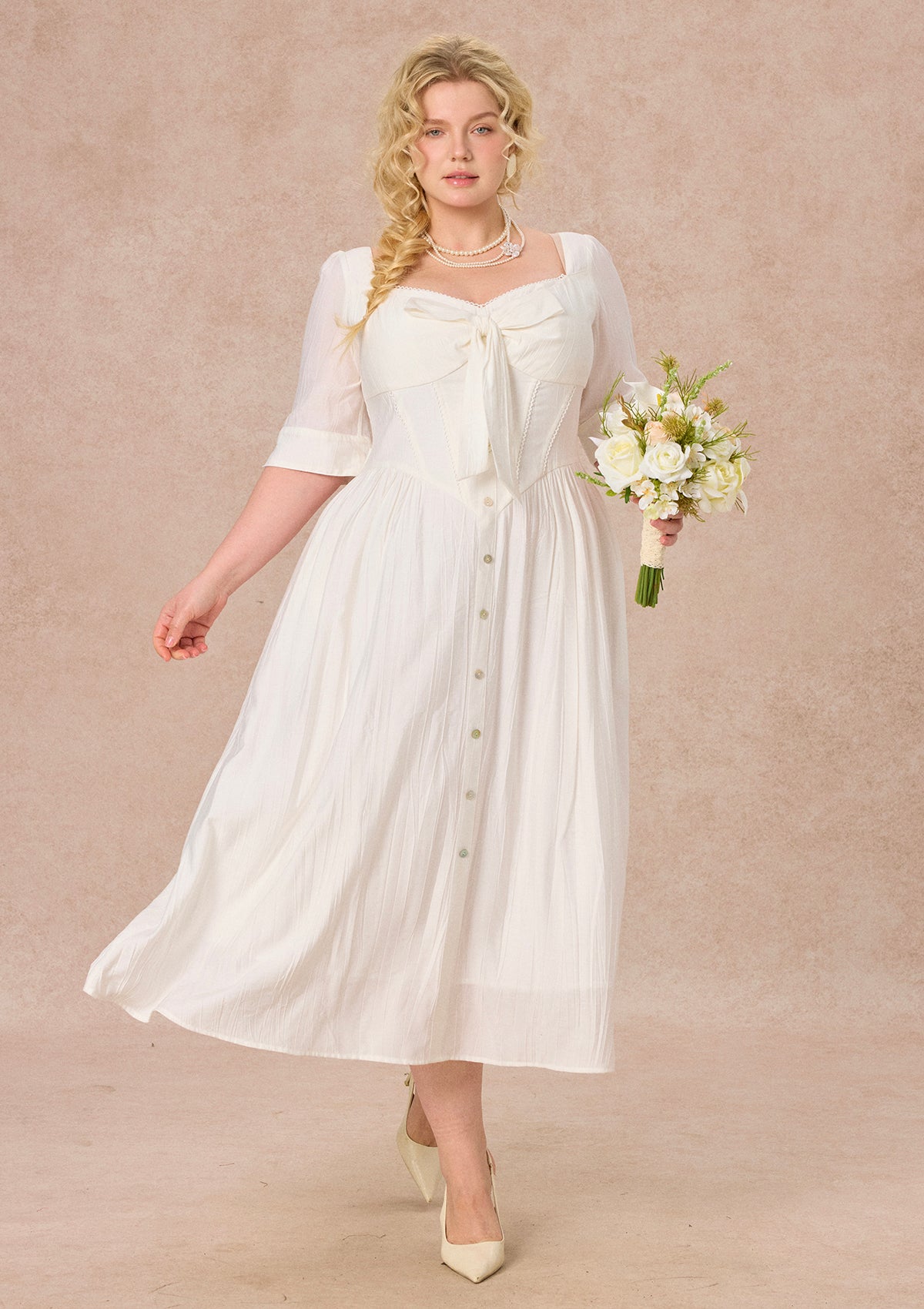 Curve&Plus Bow Ode Dress