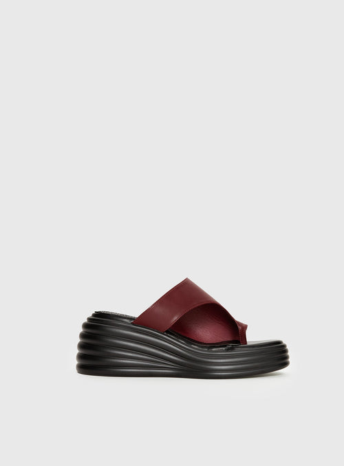 Therapy Finale Platform Sandals Red