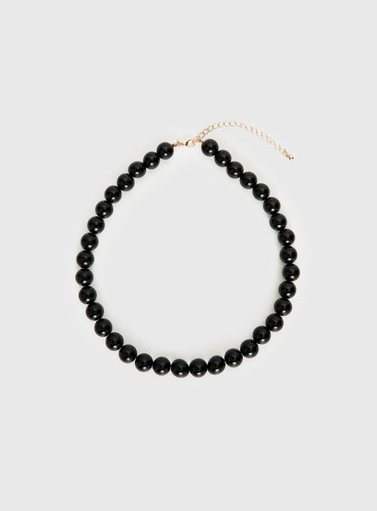 Orlynn Beaded Necklace Black
