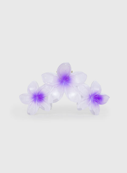 Chianti Frangipani Claw Clip Purple