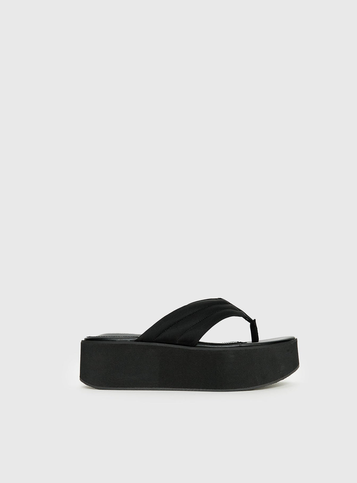 Therapy Bri Platform Thong Sandals Black
