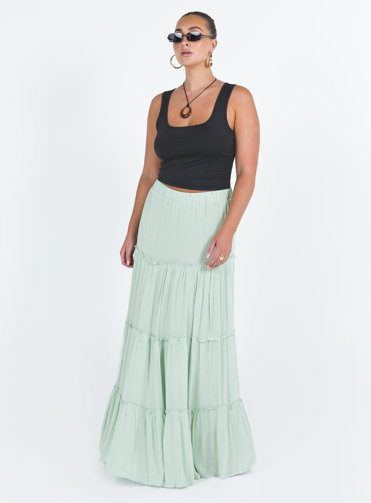 Miriah Maxi Skirt Sage