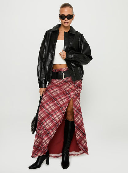 Cooperi Maxi Skirt Red Multi