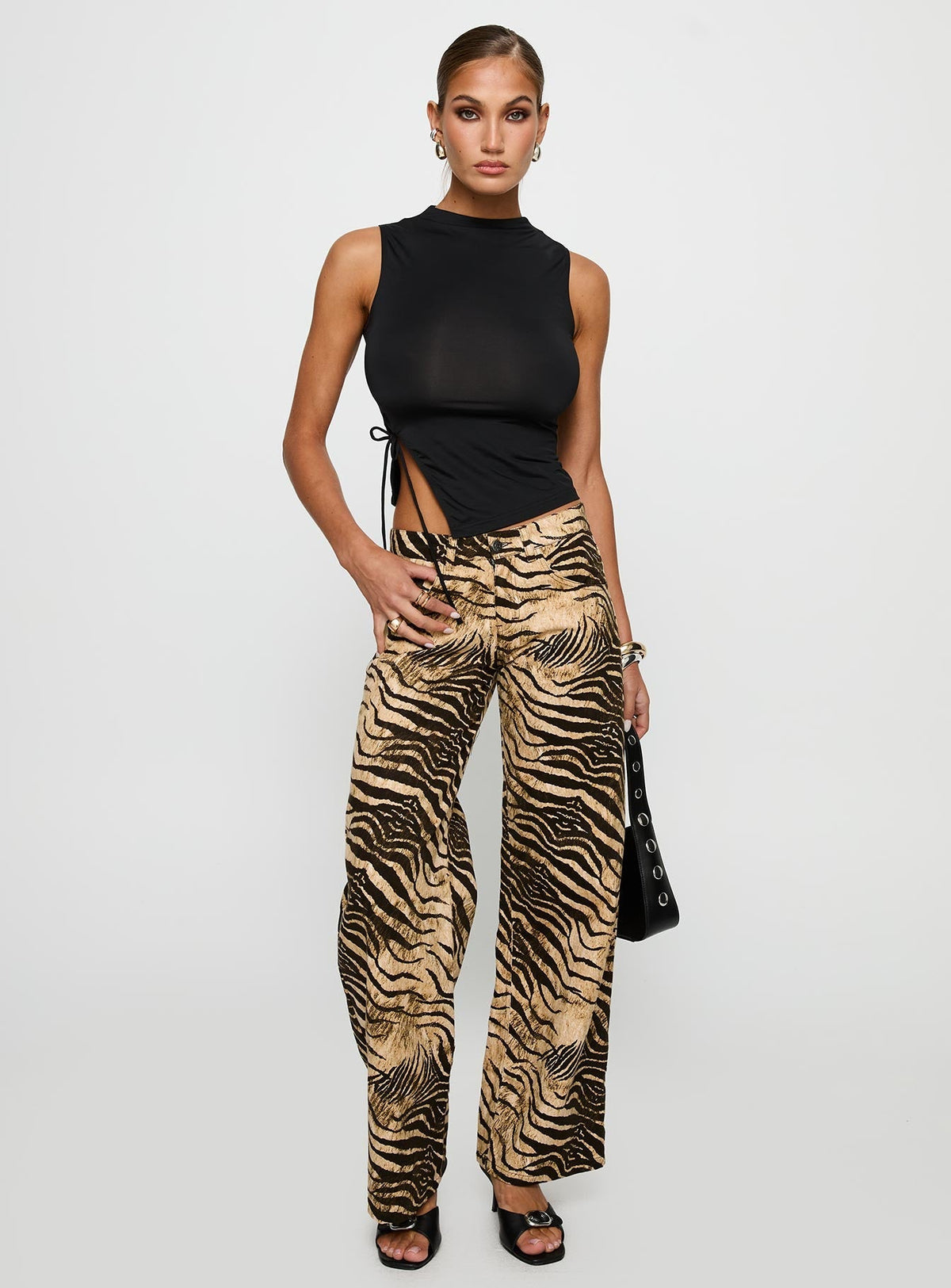 Low Rise Roomy Pants Multi